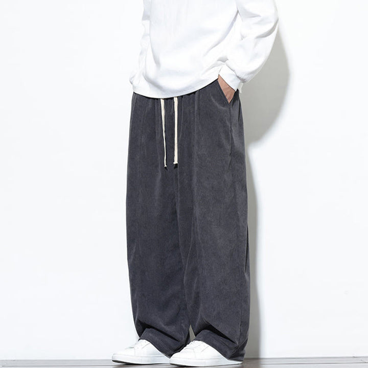 Buddha Stones Effen heren harembroek van puur corduroy met Zakken. - image 16