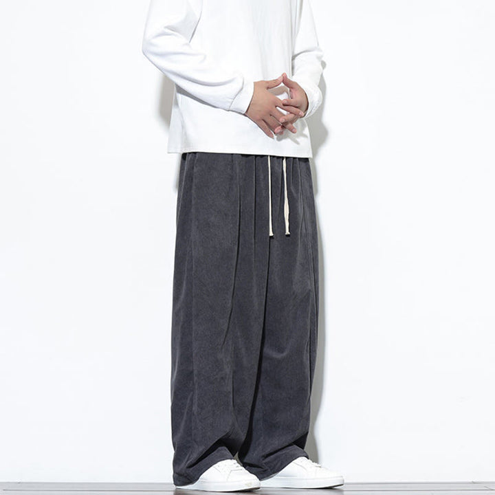 Buddha Stones Effen heren harembroek van puur corduroy met Zakken. - image 17