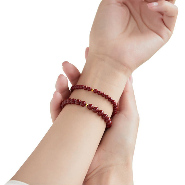 Buddha Stones Armband van 925 sterling zilveren cinnaber kralen - image 11