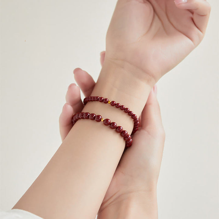 Buddha Stones Armband van 925 sterling zilveren cinnaber kralen - image 16