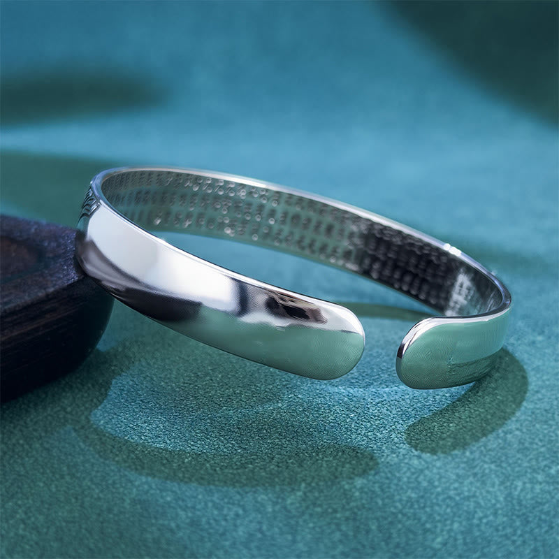Buddha Stones Hartsoetra Koi Vis Lotus Koper Rijkdom Open Verstelbare Bangle-armband - image 3