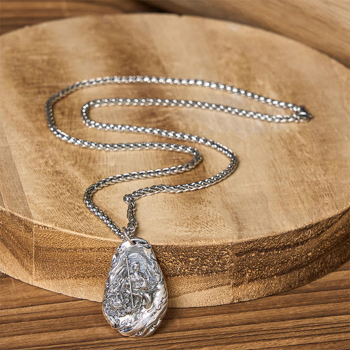 Buddha Stones Koperen Kṣitigarbha Dizang Bodhisattva Compassie hanger Ketting - image 10