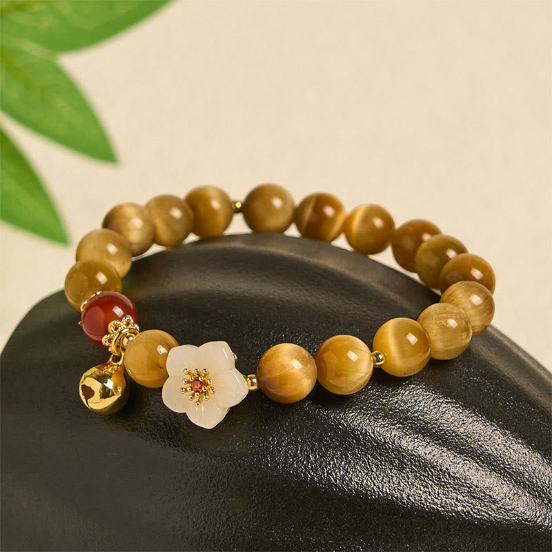 Buddha Stones Natuurlijke gouden tijgeroog klokbloem Armband - image 1