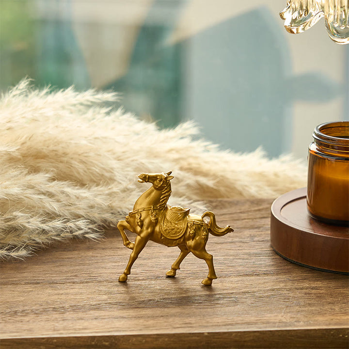 Buddha Stones Jaar van het Paard Goudstaaf Succes Legering Huisdecoratie - image 3
