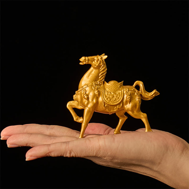 Buddha Stones Jaar van het Paard Goudstaaf Succes Legering Huisdecoratie - image 1