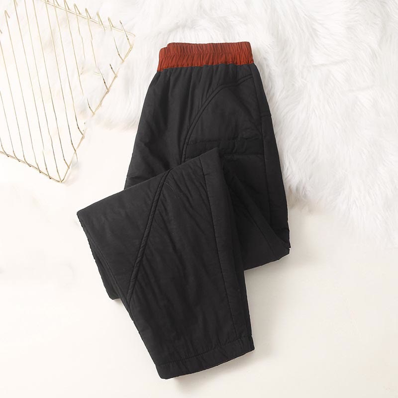 Buddha Stones Dames winterbroek met elastische Taille , dikke stof en Zakken - image 4