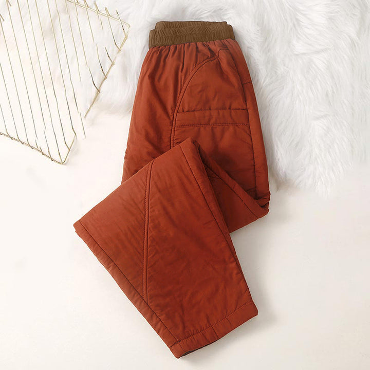 Buddha Stones Dames winterbroek met elastische Taille , dikke stof en Zakken - image 6