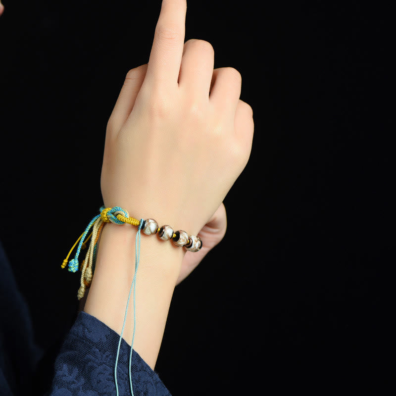 Buddha Stones Tibet Liuli glazen Armband voor gezondheid en veiligheid - image 4
