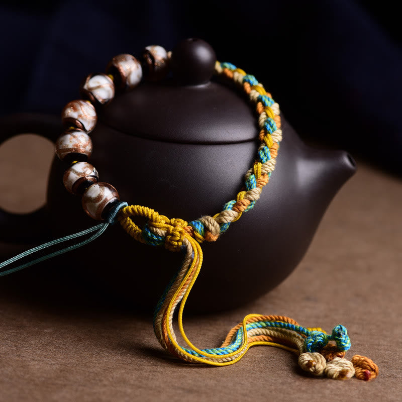 Buddha Stones Tibet Liuli glazen Armband voor gezondheid en veiligheid - image 1