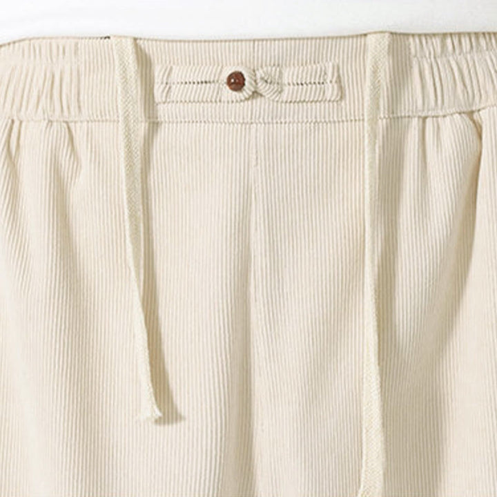 Buddha Stones Heren harembroek van effen corduroy met Zakken voor de herfst - image 16