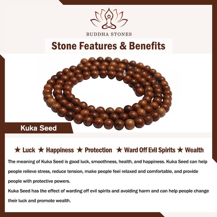 Buddha Stones Kuka Seed Green Phantom Ward Off Evil Spirits Armband - image 4