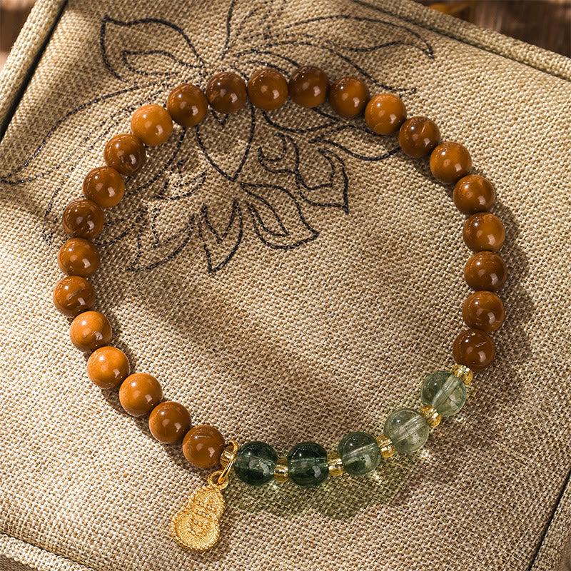 Buddha Stones Kuka Seed Green Phantom Ward Off Evil Spirits Armband - image 1