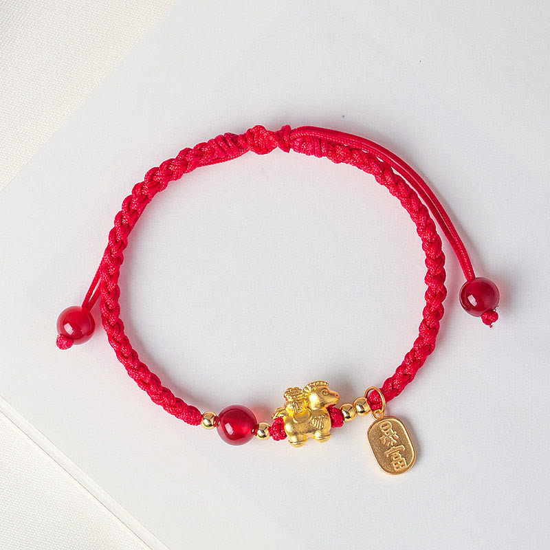 Buddha Stones Armband van 999 sterling zilver, symbool voor het Jaar van het Paard: Vrede, Rijkdom en Succes. - image 1