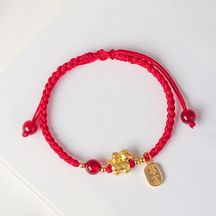 Buddha Stones Armband van 999 sterling zilver, symbool voor het Jaar van het Paard: Vrede, Rijkdom en Succes. - image 1