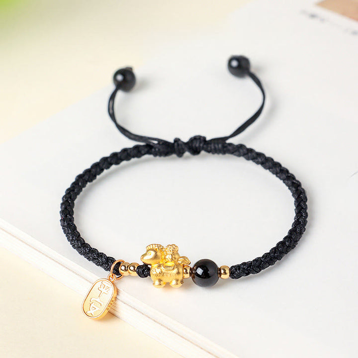 Buddha Stones Armband van 999 sterling zilver, symbool voor het Jaar van het Paard: Vrede, Rijkdom en Succes. - Zwart (Polsomtrek: 14-18 cm) - image 7