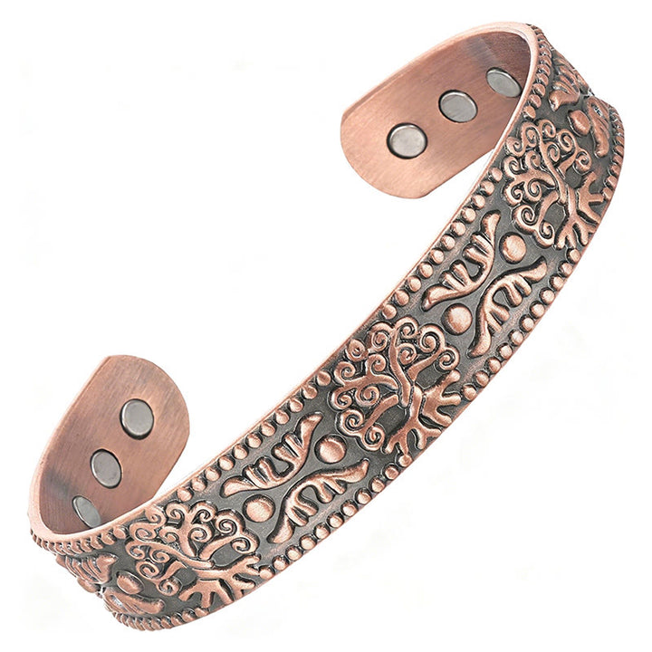 Buddha Stones De Levensboom Koperen Open Zelfzorg Bangle-armband - image 7