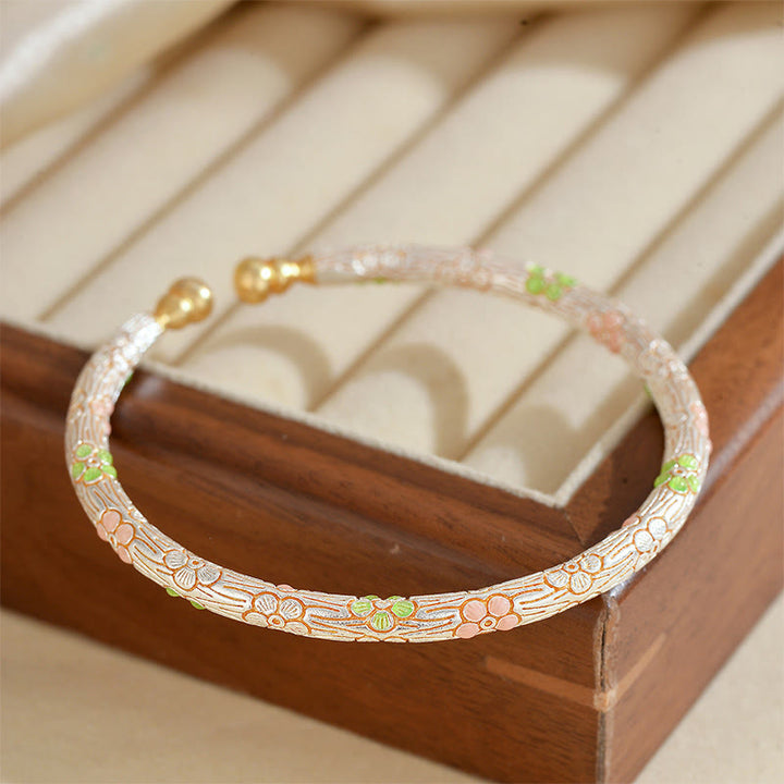 Buddha Stones Handgemaakte koperen Bangle-armband. - image 1