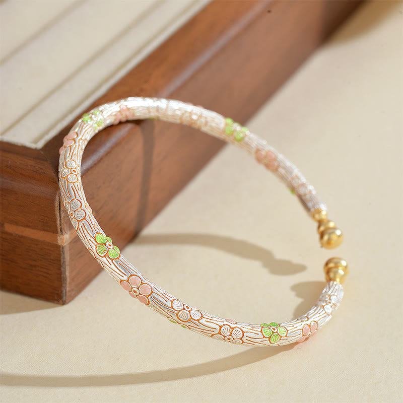 Buddha Stones Handgemaakte koperen Bangle-armband. - Koper/Messing (Polsomtrek: 14-19 cm) - image 0