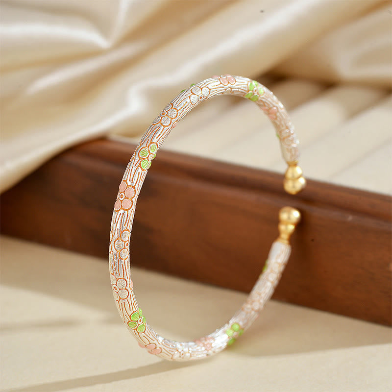 Buddha Stones Handgemaakte koperen Bangle-armband. - image 2