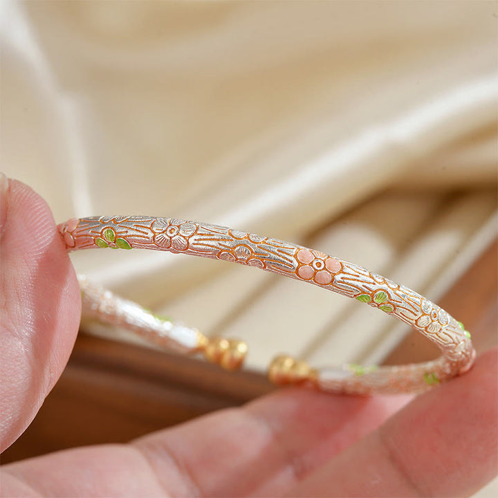 Buddha Stones Handgemaakte koperen Bangle-armband. - image 3