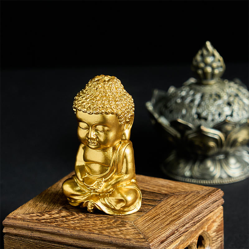 Buddha Stones Tathagata Boeddha-beeldje, koelkastmagneet, woondecoratie - A1-formaat 3,8*6,7*3 cm (met magneet aan de achterkant) - image 0