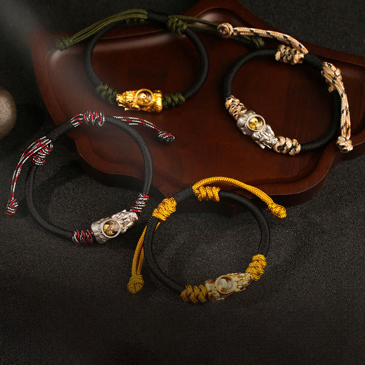 Buddha Stones Pi Xiu Geluk en Rijkdom handgeweven Armband - image 14