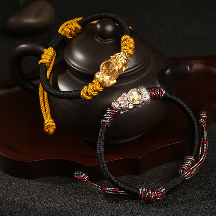 Buddha Stones Pi Xiu Geluk en Rijkdom handgeweven Armband - image 11