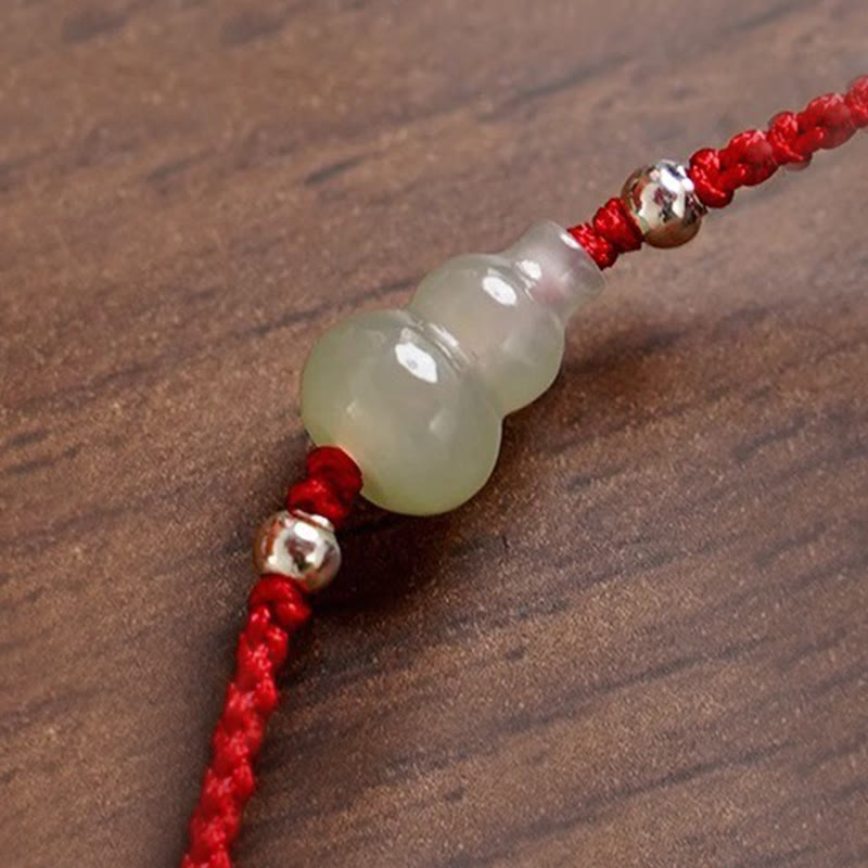 Buddha Stones Pompoen Hetian Enkelband Rode Koord Welvaartsarmband Armband - image 13