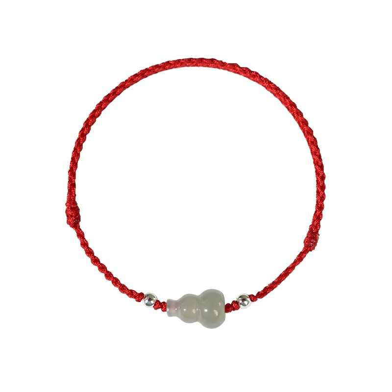 Buddha Stones Pompoen Hetian Enkelband Rode Koord Welvaartsarmband Armband - image 15