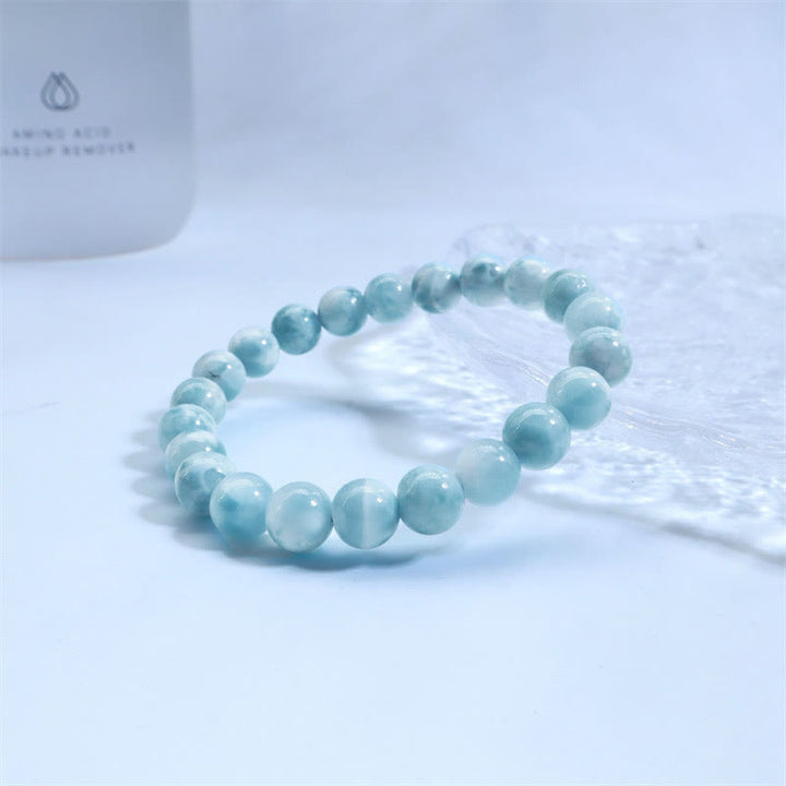 Buddha Stones Armband van natuurlijke larimar voor wijsheid en zelfvertrouwen - image 13