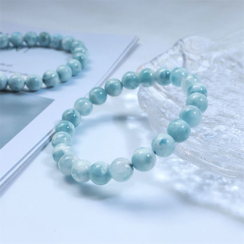 Buddha Stones Armband van natuurlijke larimar voor wijsheid en zelfvertrouwen - image 12