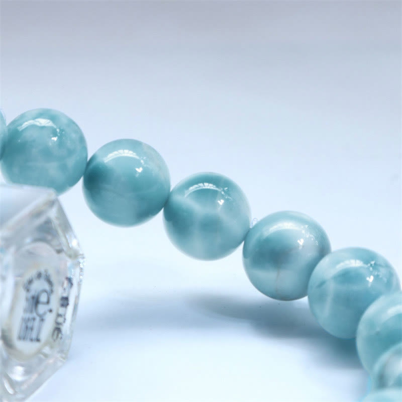 Buddha Stones Armband van natuurlijke larimar voor wijsheid en zelfvertrouwen - image 5