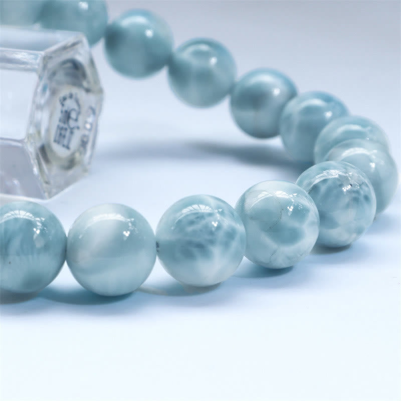 Buddha Stones Armband van natuurlijke larimar voor wijsheid en zelfvertrouwen - image 6