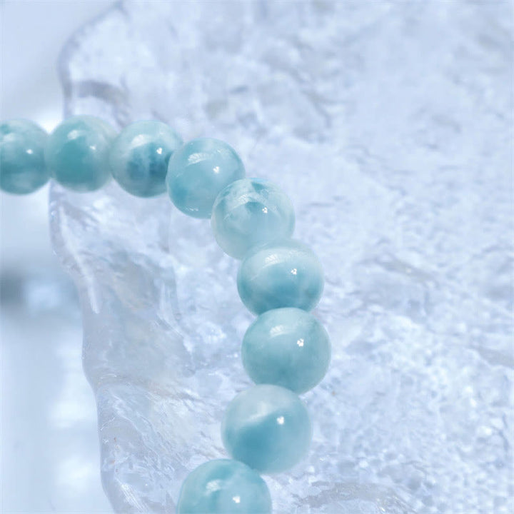 Buddha Stones Armband van natuurlijke larimar voor wijsheid en zelfvertrouwen - image 15