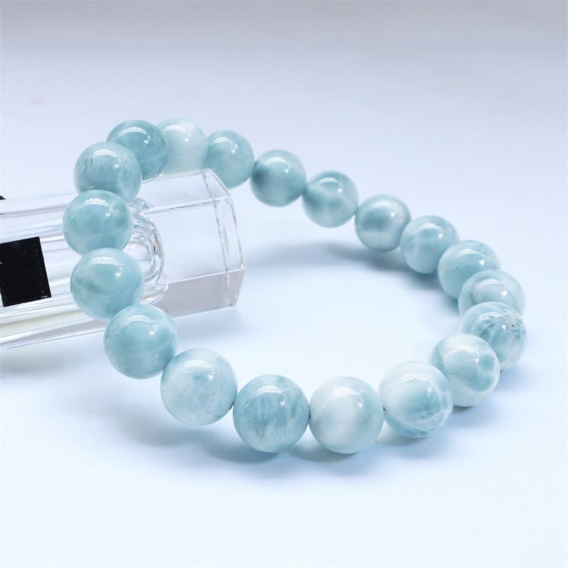 Buddha Stones Armband van natuurlijke larimar voor wijsheid en zelfvertrouwen - image 2