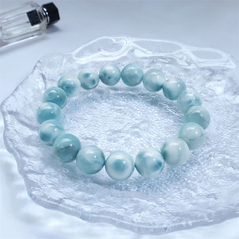 Buddha Stones Armband van natuurlijke larimar voor wijsheid en zelfvertrouwen - image 3
