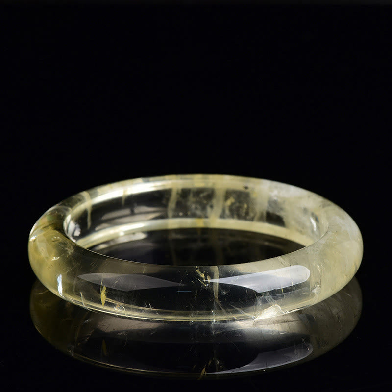 Buddha Stones Armband Bangle Mouwboord - Natuurlijke citrien (kleur kan variëren) - 62 mm - image 0