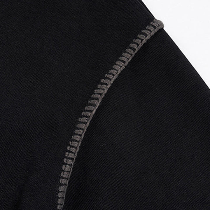 Buddha Stones Herensweatshirt met polokraag en knoopsluiting, gemaakt van katoen. - image 8