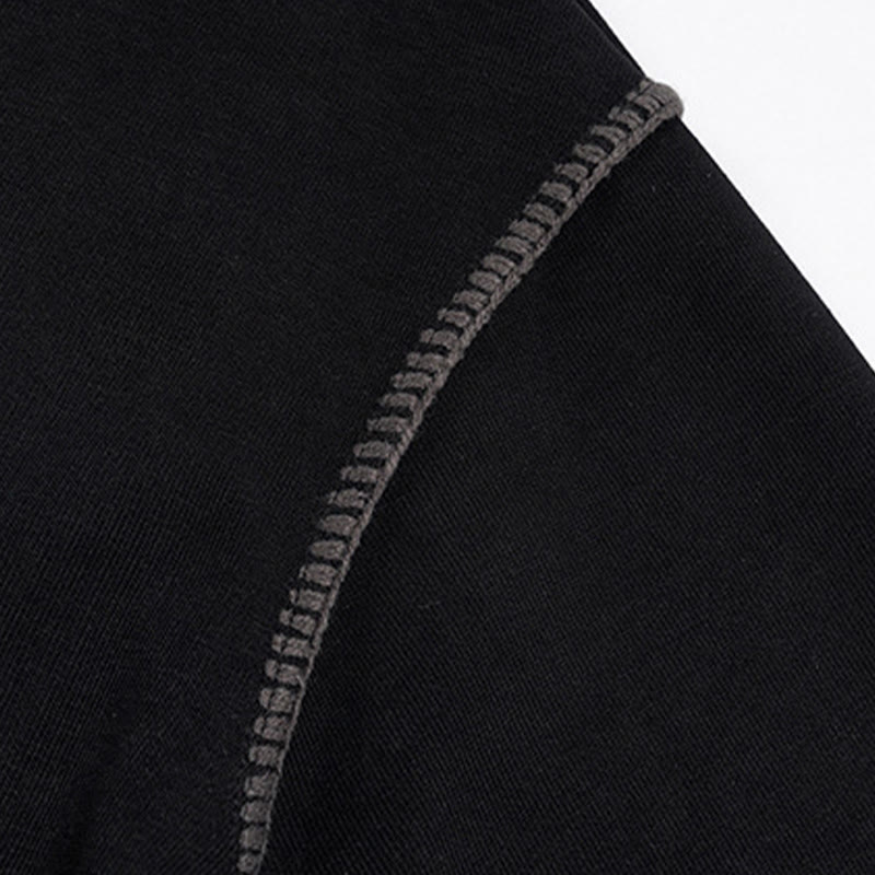 Buddha Stones Herensweatshirt met polokraag en knoopsluiting, gemaakt van katoen. - image 8