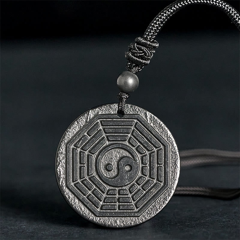 Buddha Stones Authentieke Shungiet Yin Yang Bagua Ketting - Shungietsteen (Bescherming ♥ Aarding) - 35-40 mm - image 0