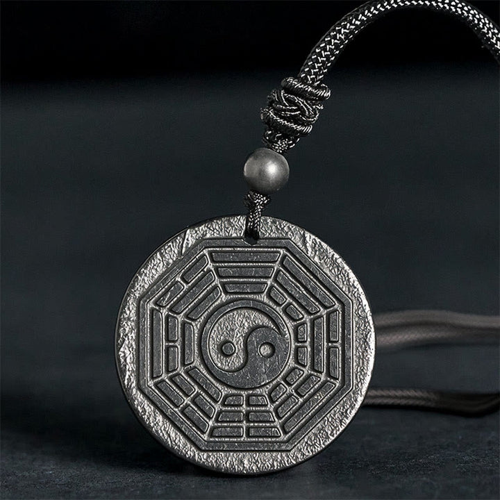 Buddha Stones Authentieke Shungiet Yin Yang Bagua Ketting - Shungietsteen (Bescherming ♥ Aarding) - 35-40 mm - image 0