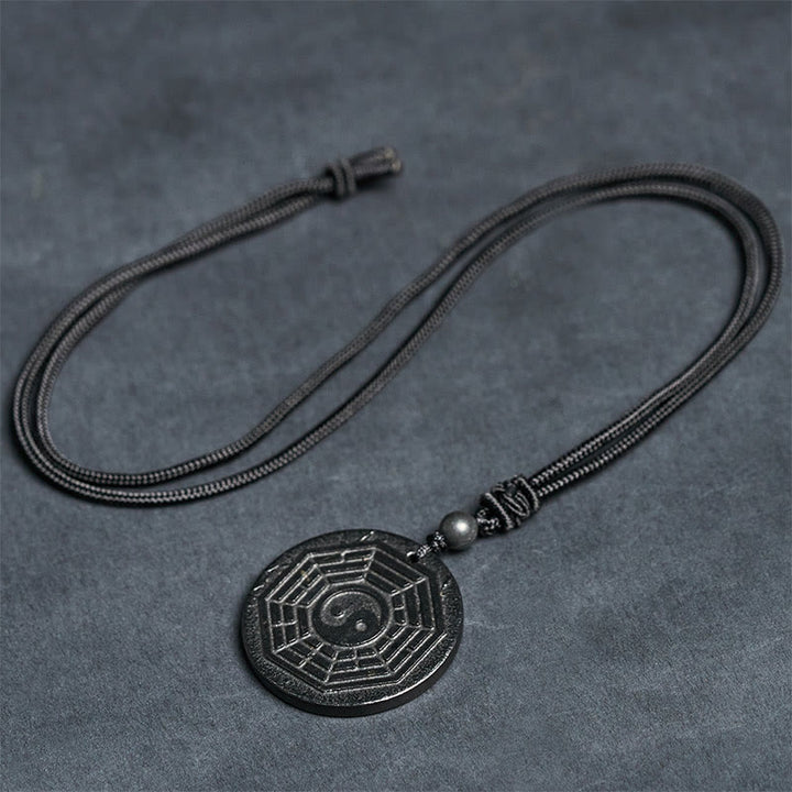 Buddha Stones Authentieke Shungiet Yin Yang Bagua Ketting - image 10