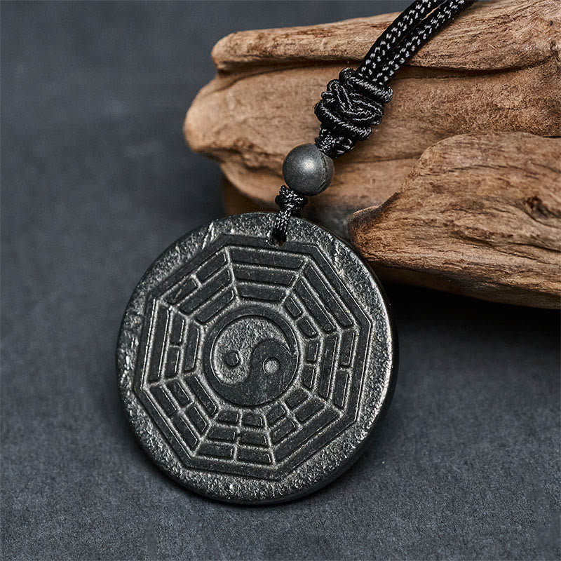 Buddha Stones Authentieke Shungiet Yin Yang Bagua Ketting - image 3