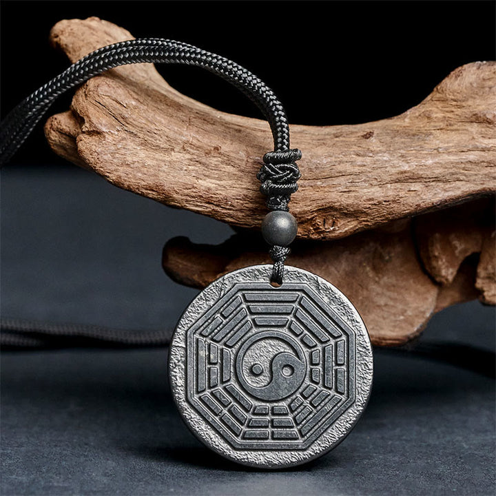 Buddha Stones Authentieke Shungiet Yin Yang Bagua Ketting - image 1