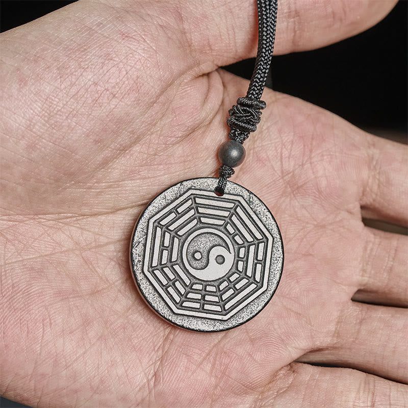 Buddha Stones Authentieke Shungiet Yin Yang Bagua Ketting - image 8