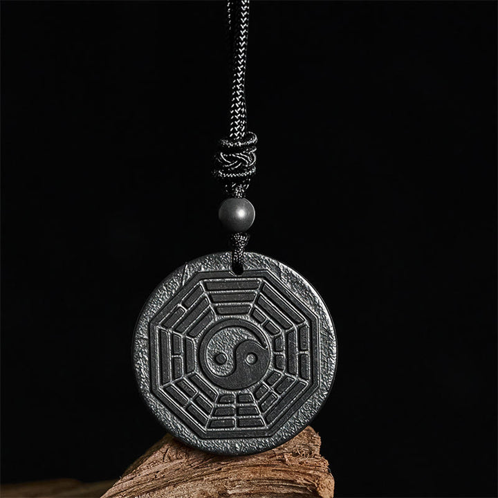 Buddha Stones Authentieke Shungiet Yin Yang Bagua Ketting - image 2