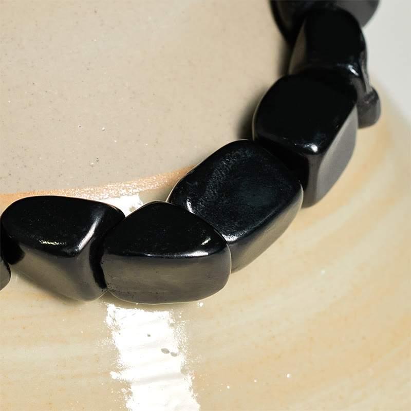 Buddha Stones 8mm natuurlijke authentieke shungiet stenen beschermende Armband - image 4