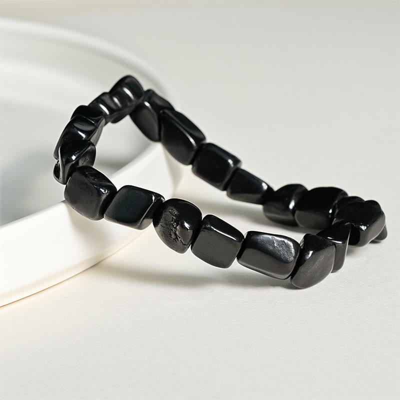 Buddha Stones 8mm natuurlijke authentieke shungiet stenen beschermende Armband - image 2