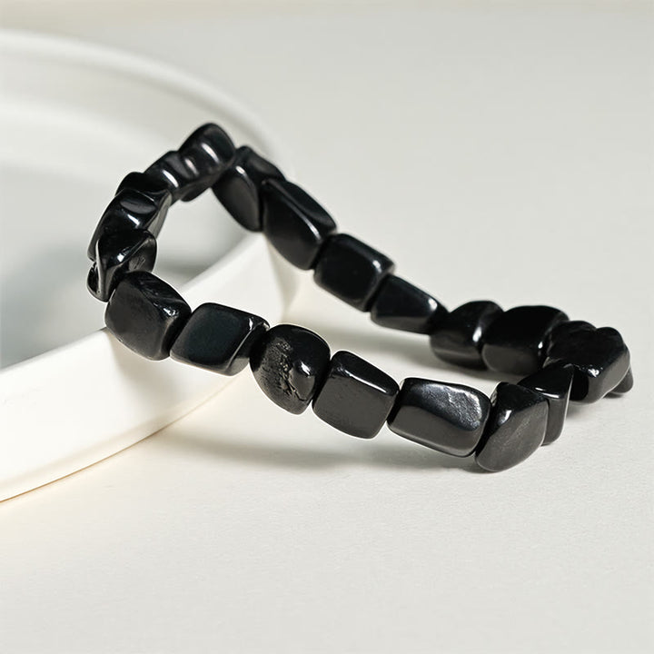 Buddha Stones 8mm natuurlijke authentieke shungiet stenen beschermende Armband - image 2