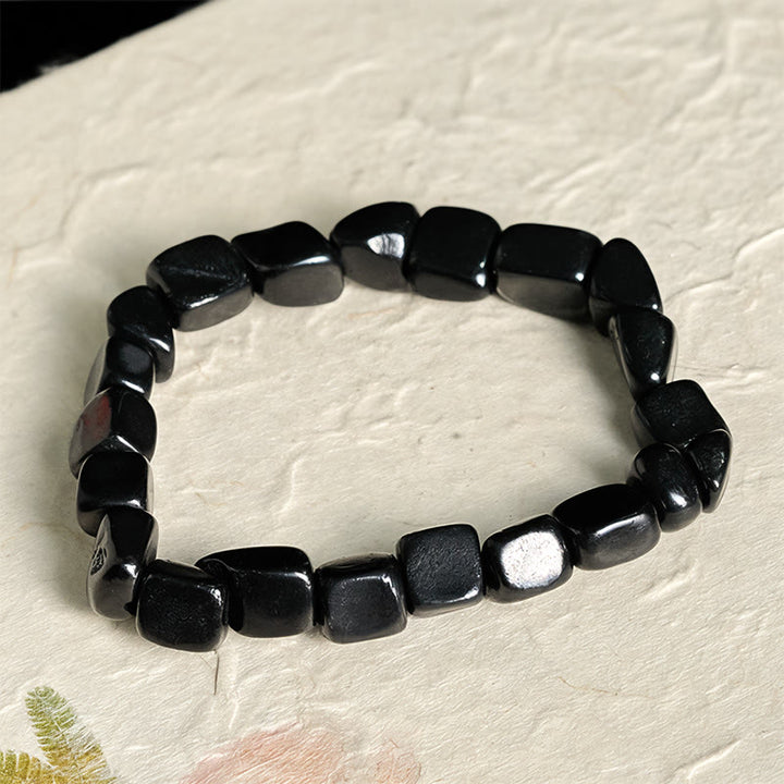 Buddha Stones 8mm natuurlijke authentieke shungiet stenen beschermende Armband - image 1